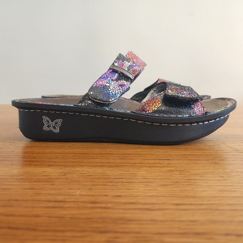 Alegria Karmen Bubblish Sandal Rainbow Sparkle EU Size 38